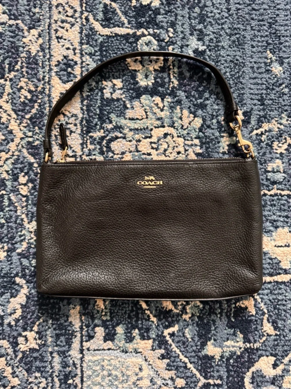 Coach Large Pebbled Wristlet - Picture 4 of 16